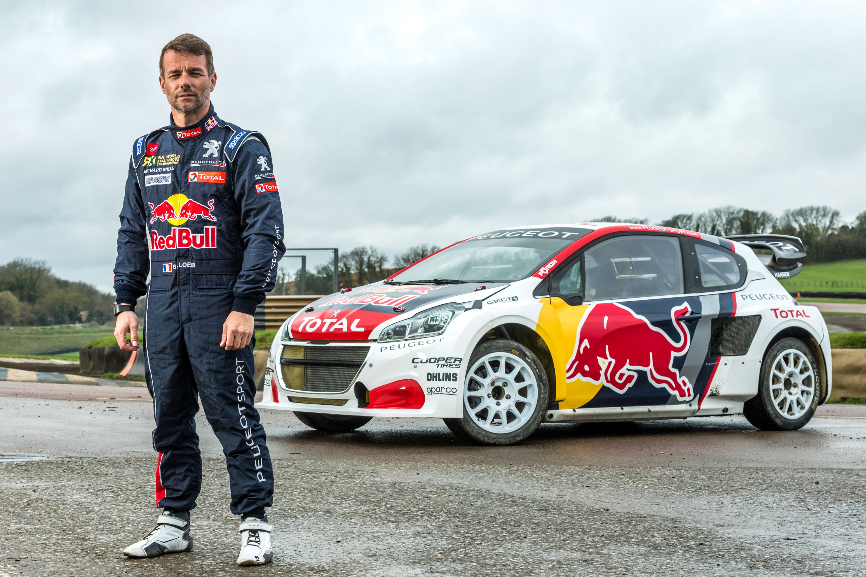 Sebastien Loeb with his 2017 Peugeot 208 WRX