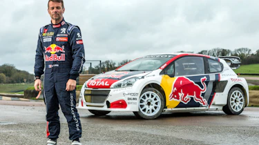 Sebastien Loeb with his 2017 Peugeot 208 WRX