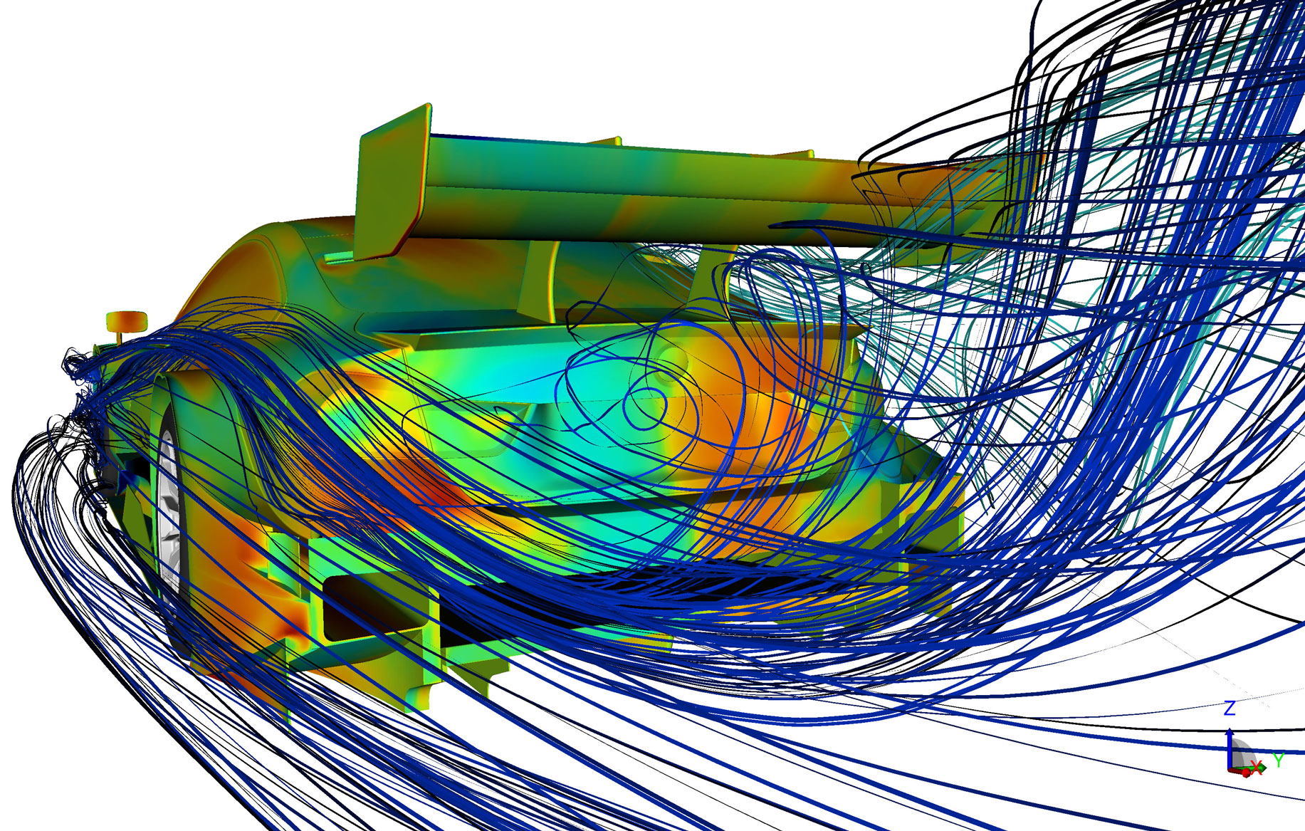2017 BMW M4 DTM - CFD aerodynamic simulation