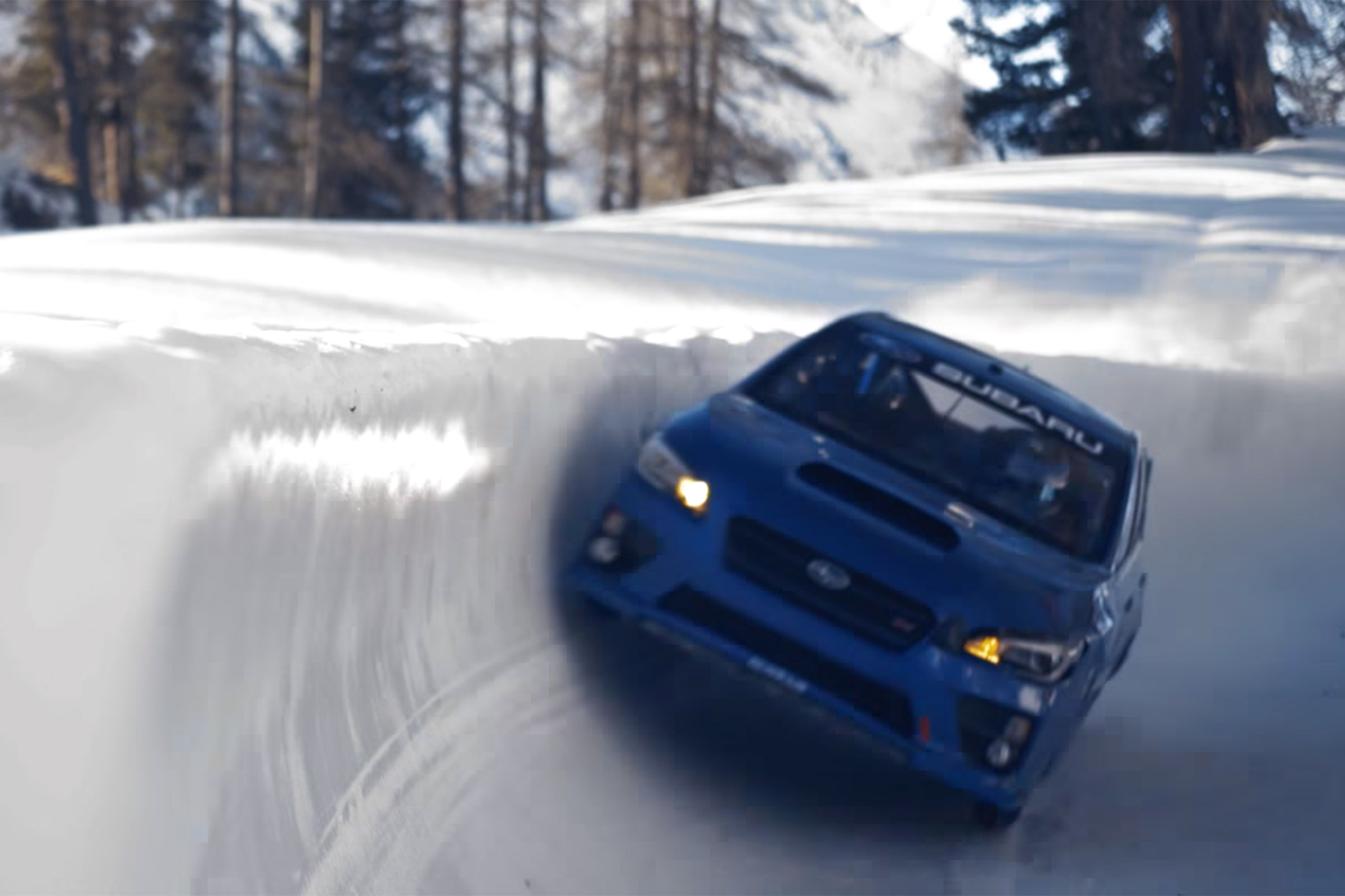 Subaru WRX STI bobsled run cornering