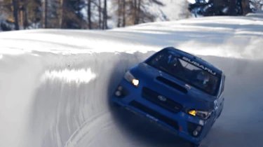 Subaru WRX STI bobsled run cornering