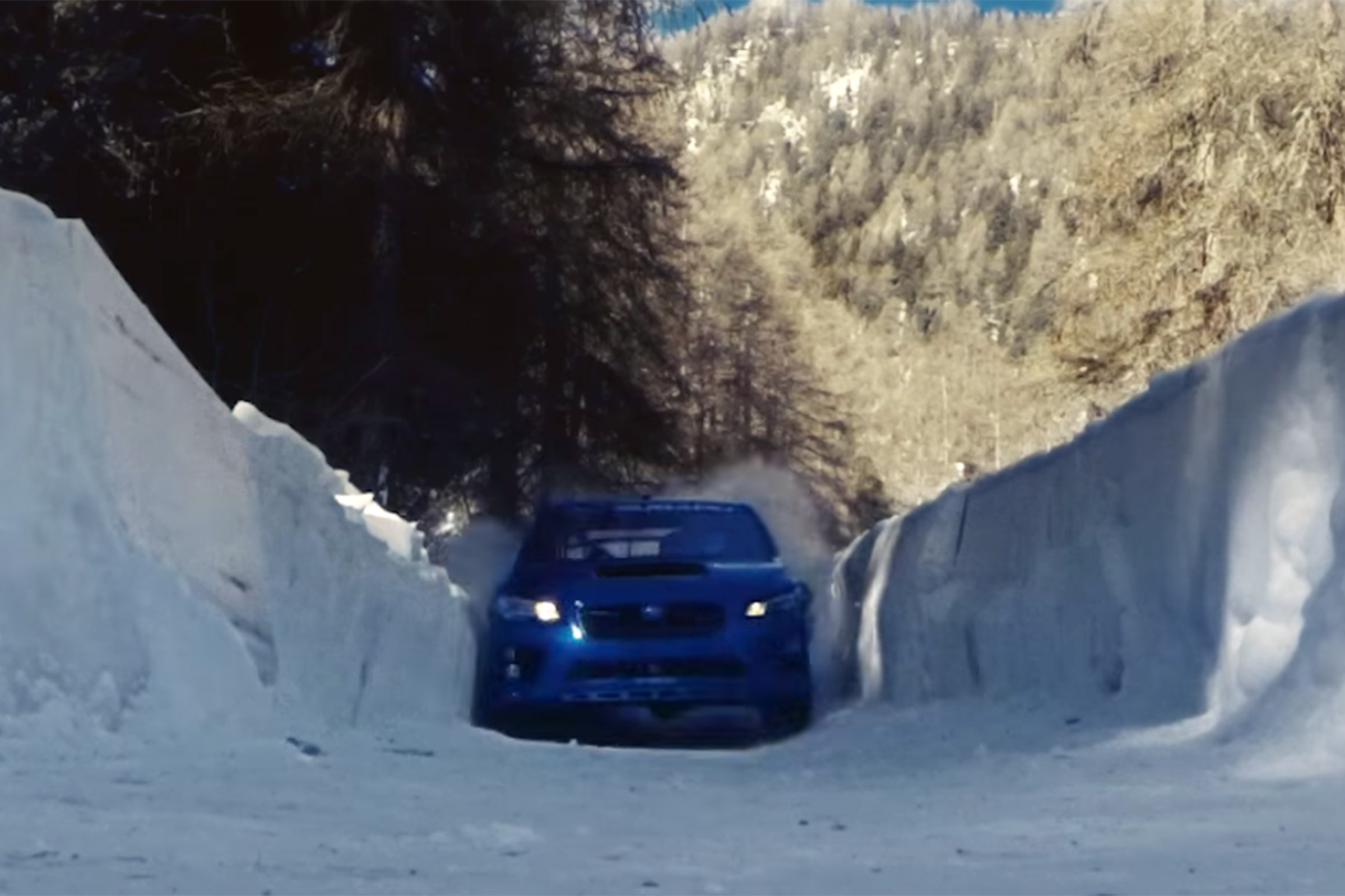 Subaru WRX STI bobsled run front