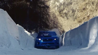 Subaru WRX STI bobsled run front
