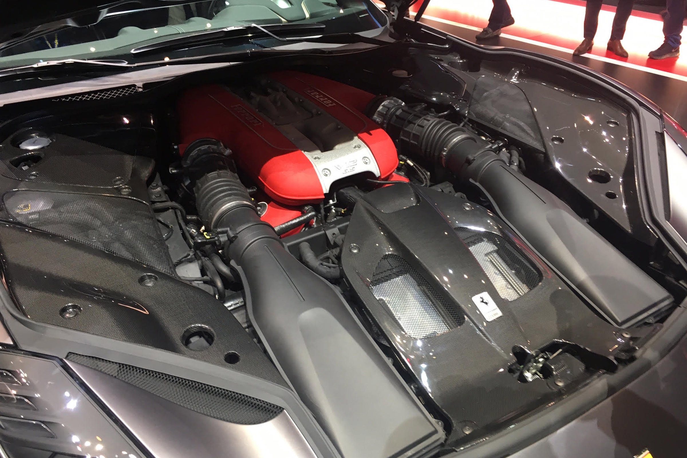 Ferrari 812 Superfast - Geneva engine