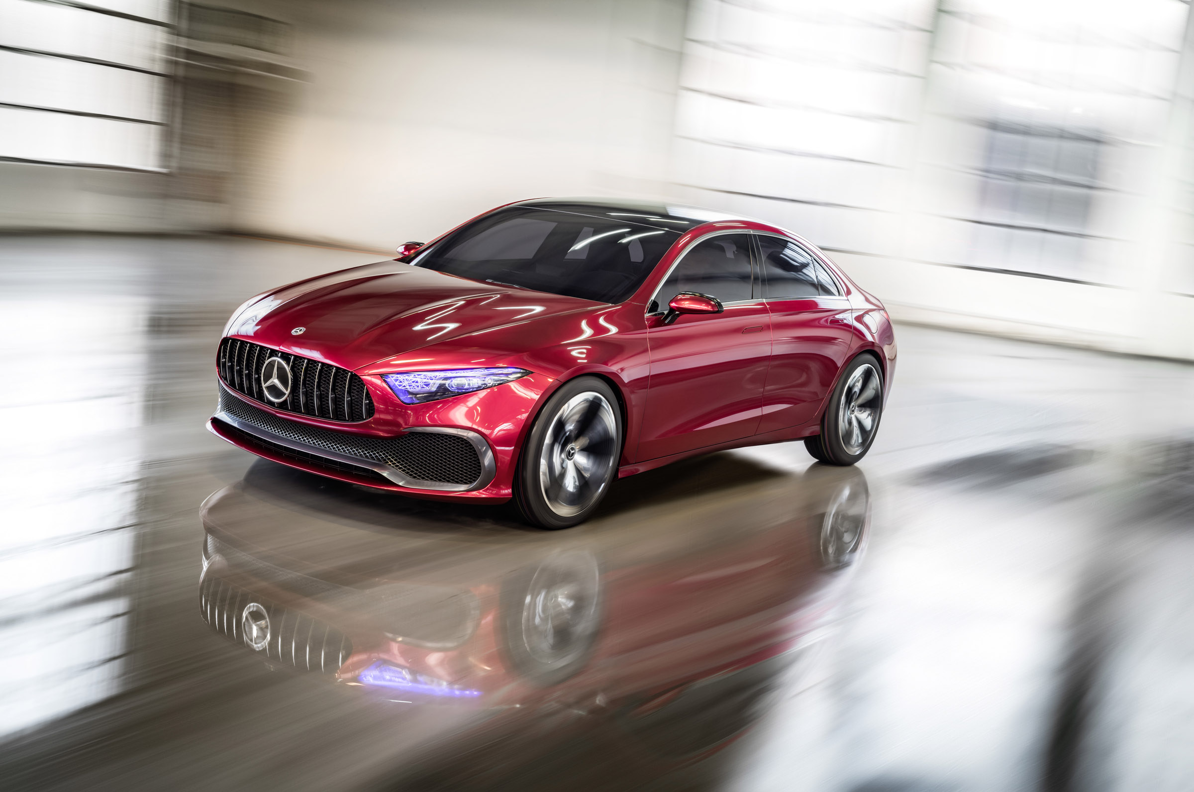 Mercedes-Benz Concept A Sedan front action
