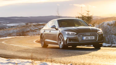 Audi S5 Sportback front three quarters cornering