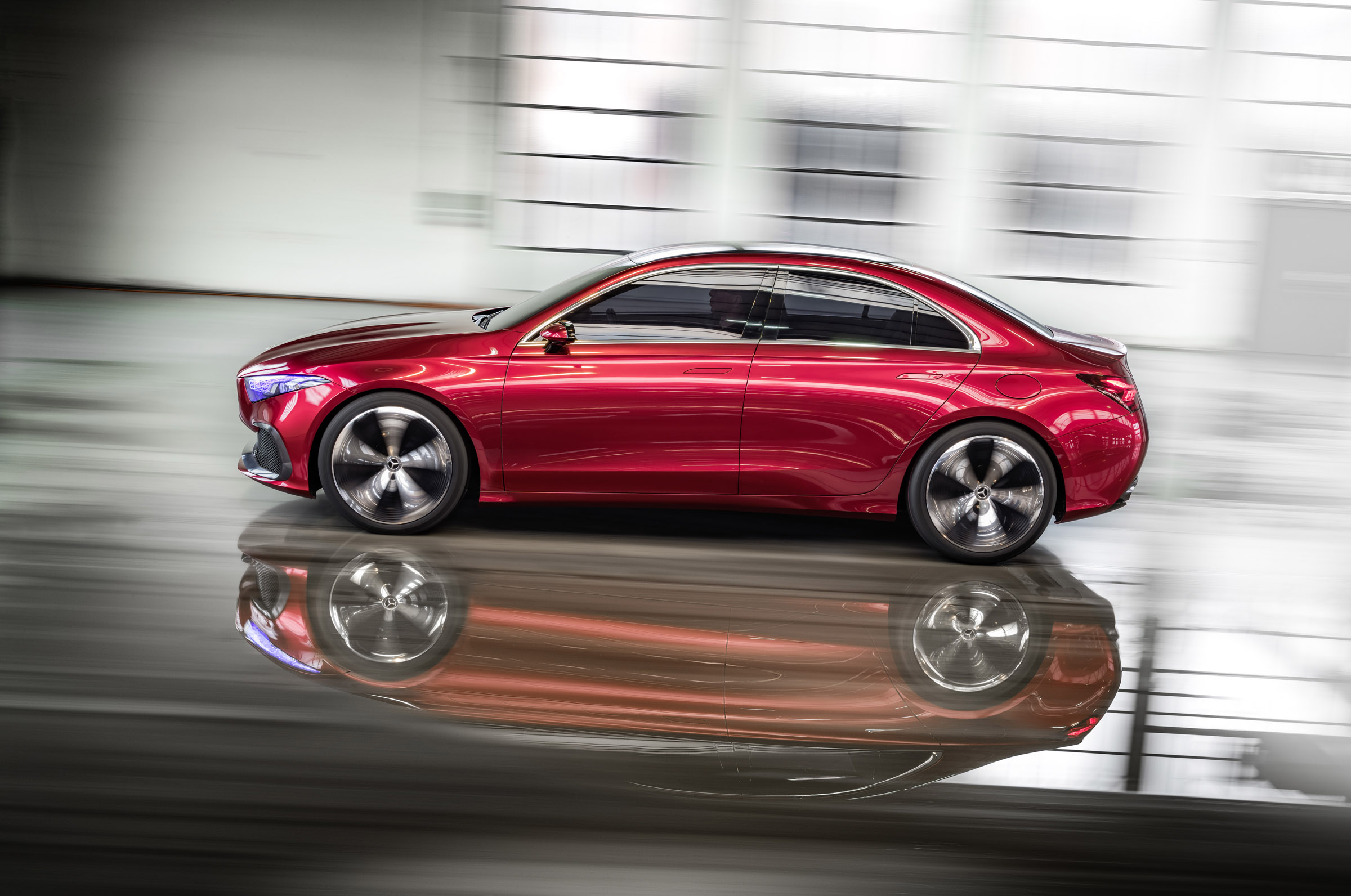 Mercedes-Benz Concept A Sedan side action