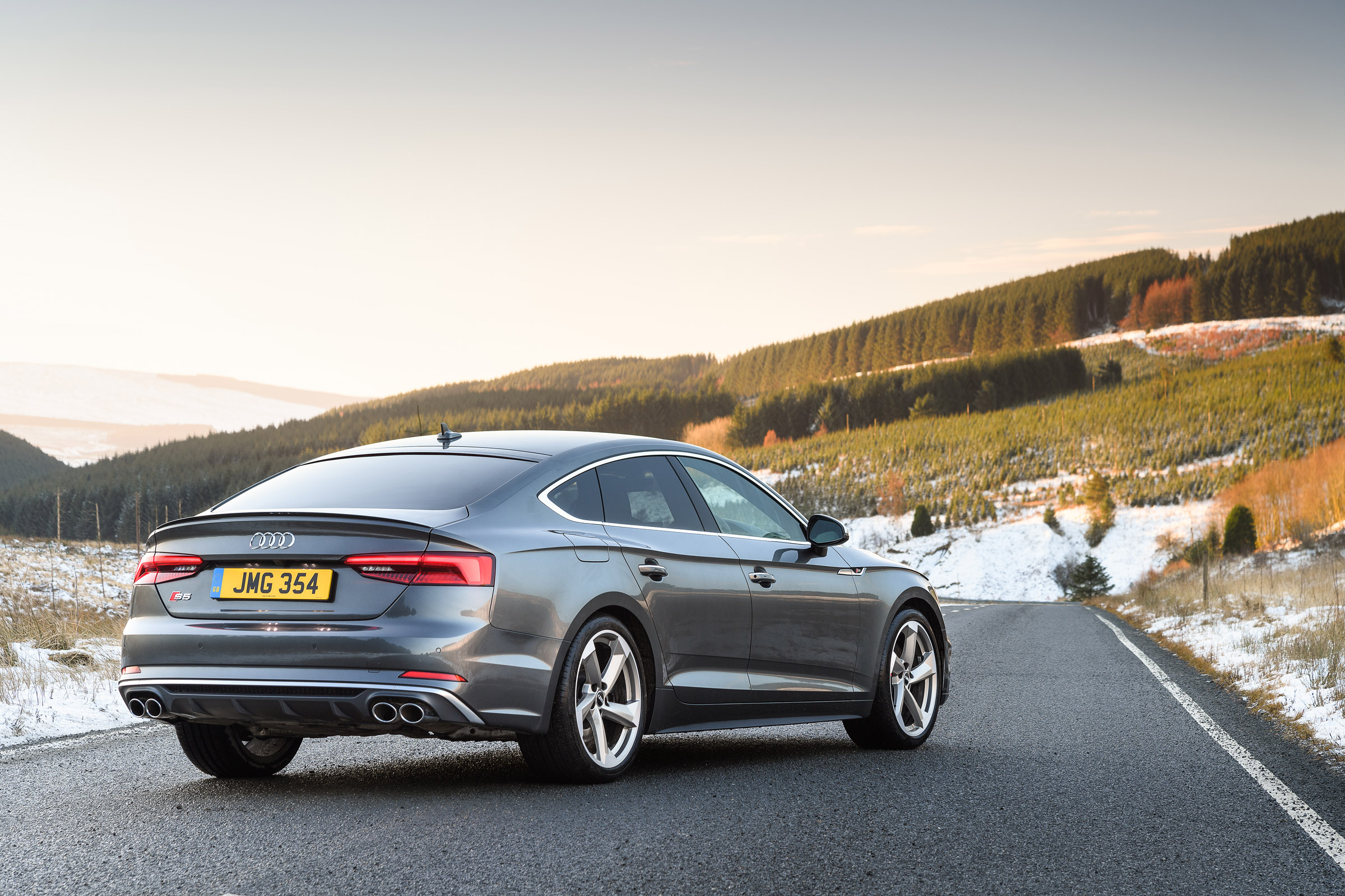 Audi S5 Sportback rear three quarters