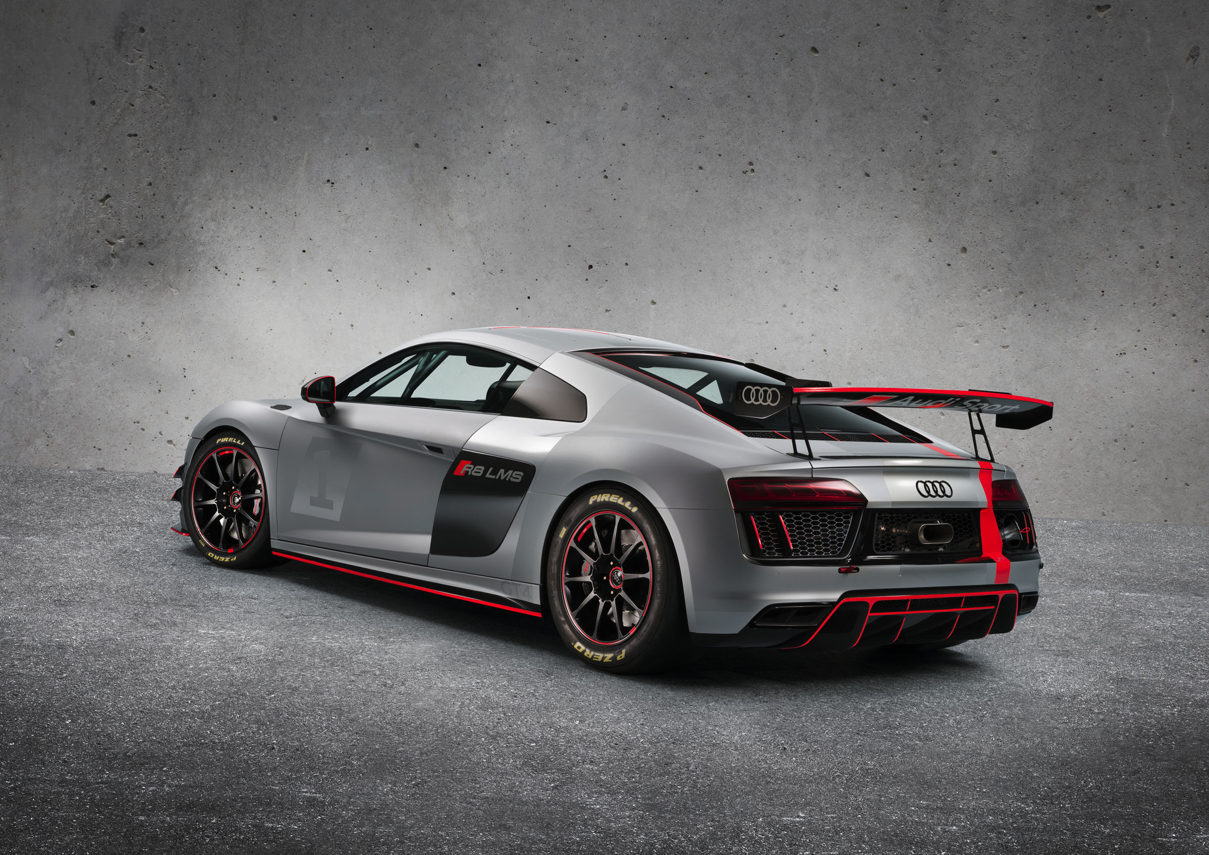 Audi R8 LMS GT4 rear three quarters