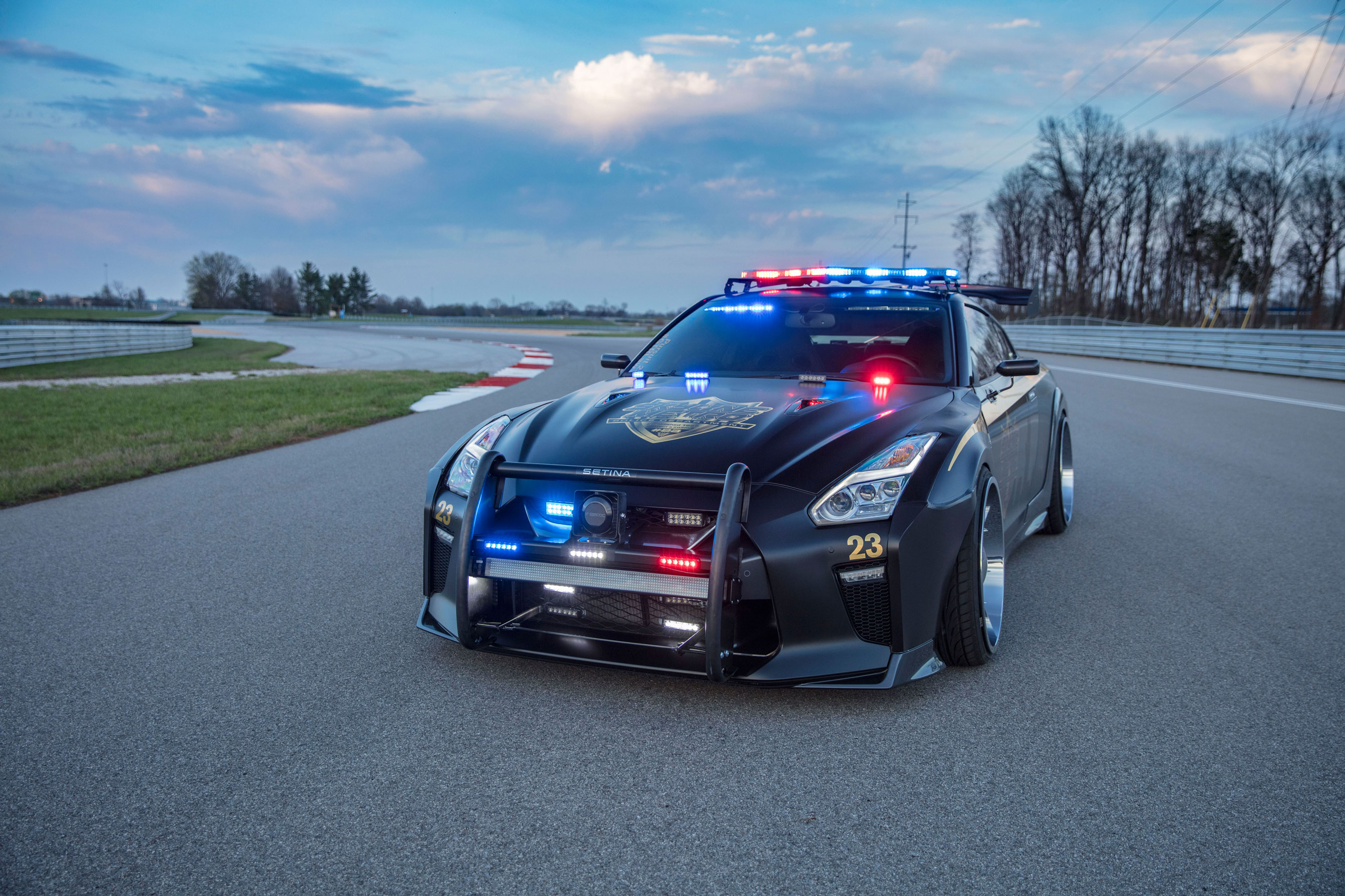 Nissan GT-R Police Pursuit #23 'Copzilla' - Front