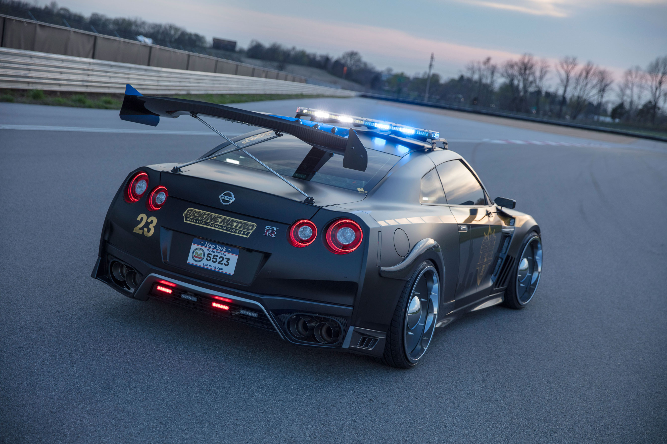 Nissan GT-R Police Pursuit #23 'Copzilla' - Rear