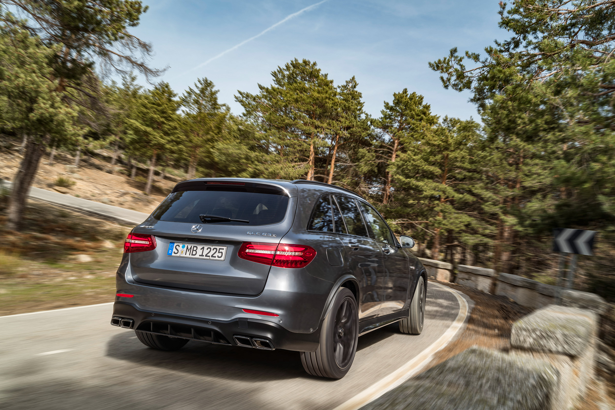 Mercedes-AMG GLC 63 rear three quarter