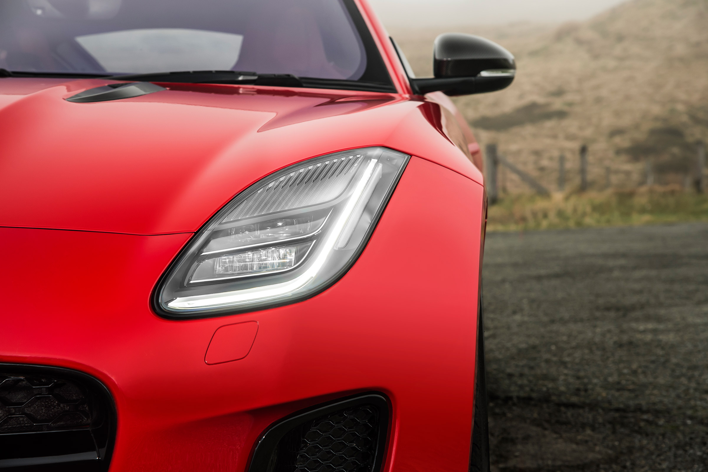 Jaguar F-Type four-cylinder - headlight detail