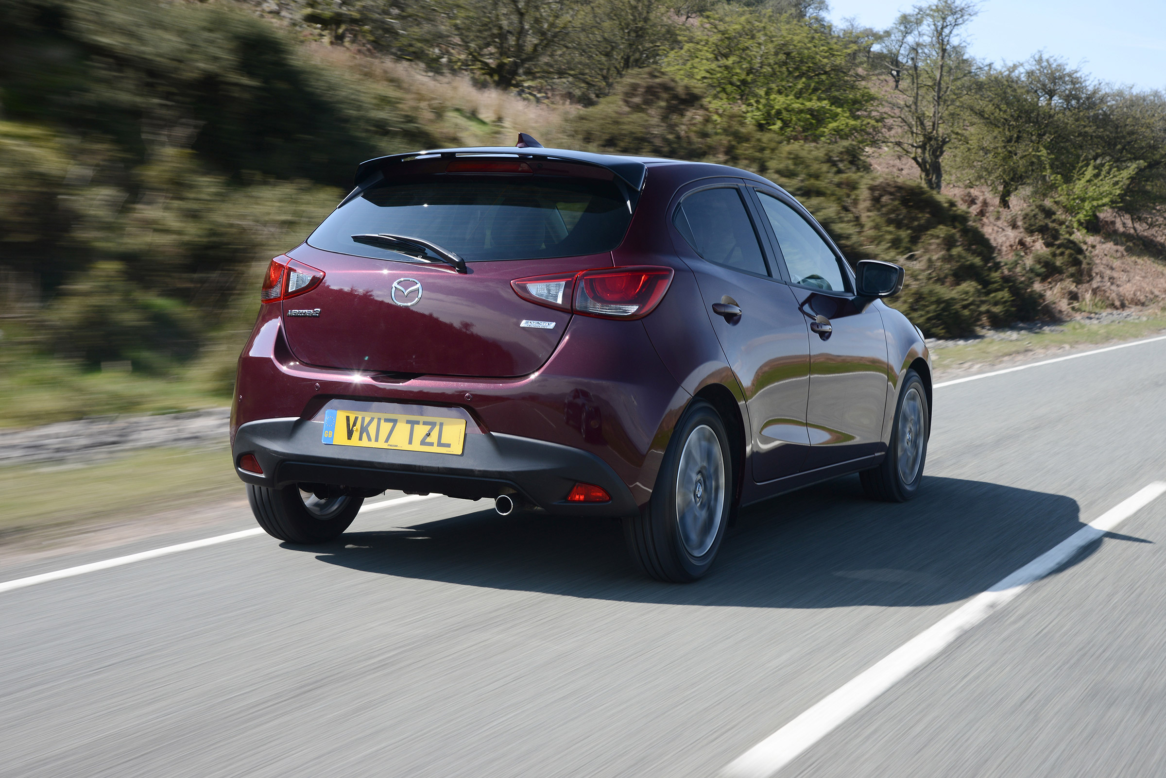 2017 Mazda 2 - rear purple