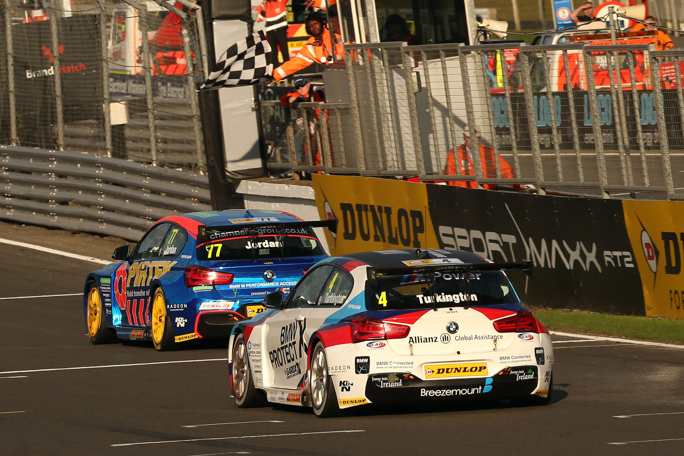 BMW's across the line