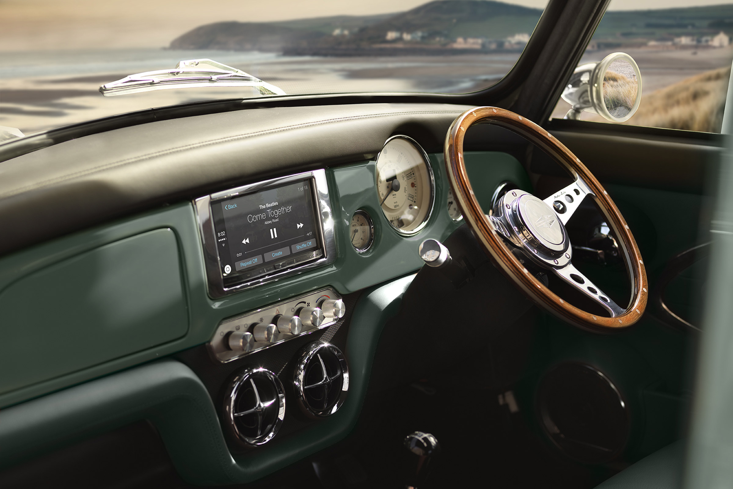 David Brown Automotive Mini Remastered interior