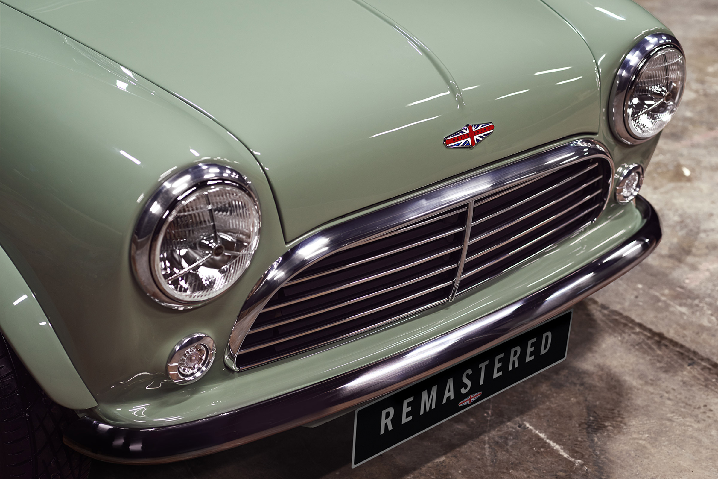 David Brown Automotive Mini Remastered front fascia