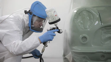 David Brown Automotive Mini Remastered paintbooth