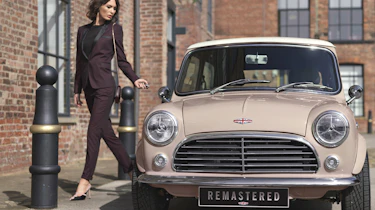 David Brown Automotive Mini Remastered front pink