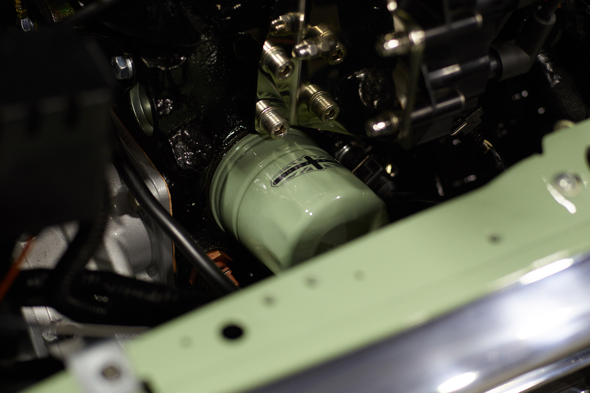 David Brown Automotive Mini Remastered enginebay