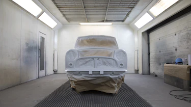David Brown Automotive Mini Remastered paintshop