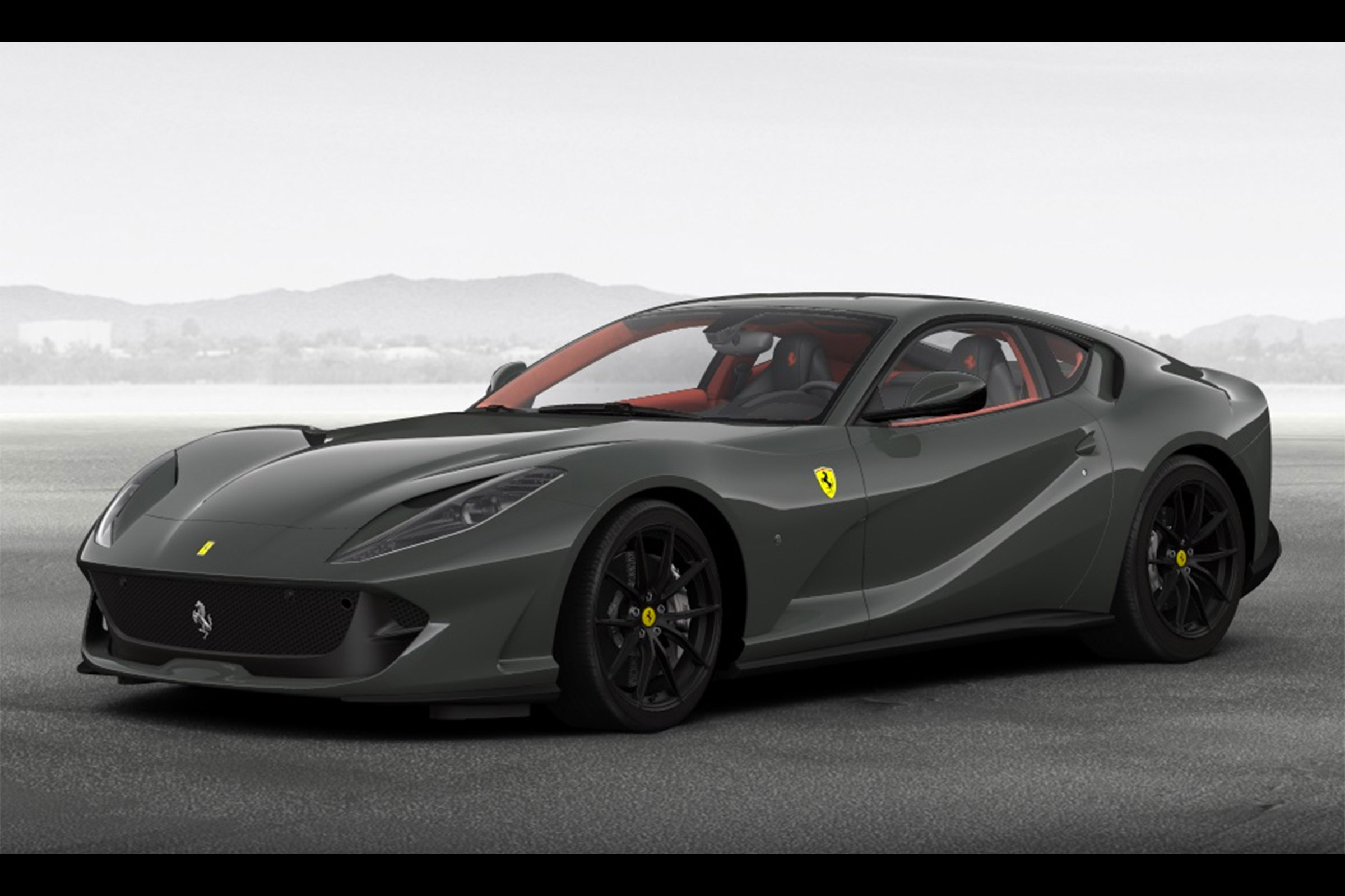 Ferrari 812 Superfast configured grey 1