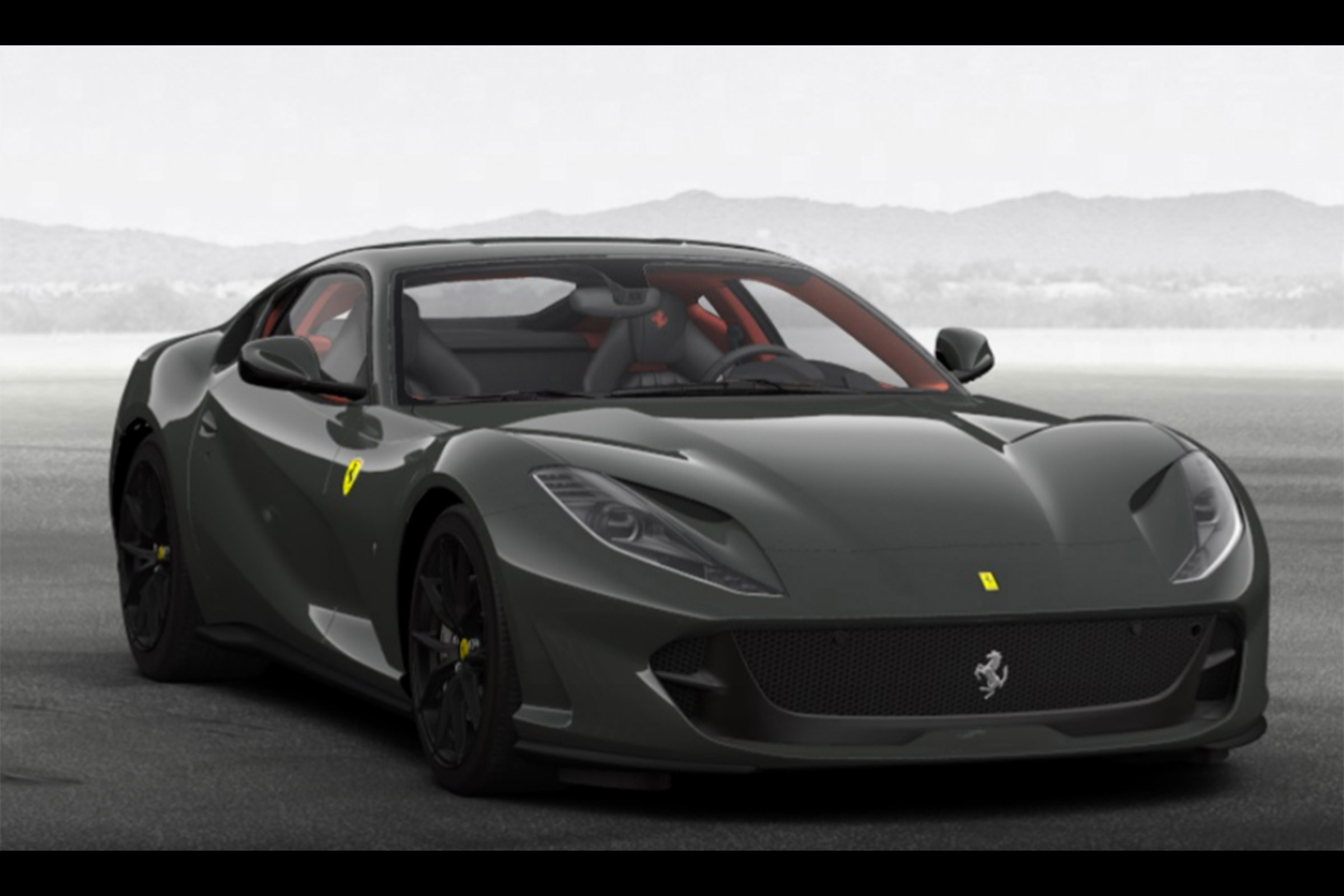 Ferrari 812 Superfast configured grey 3