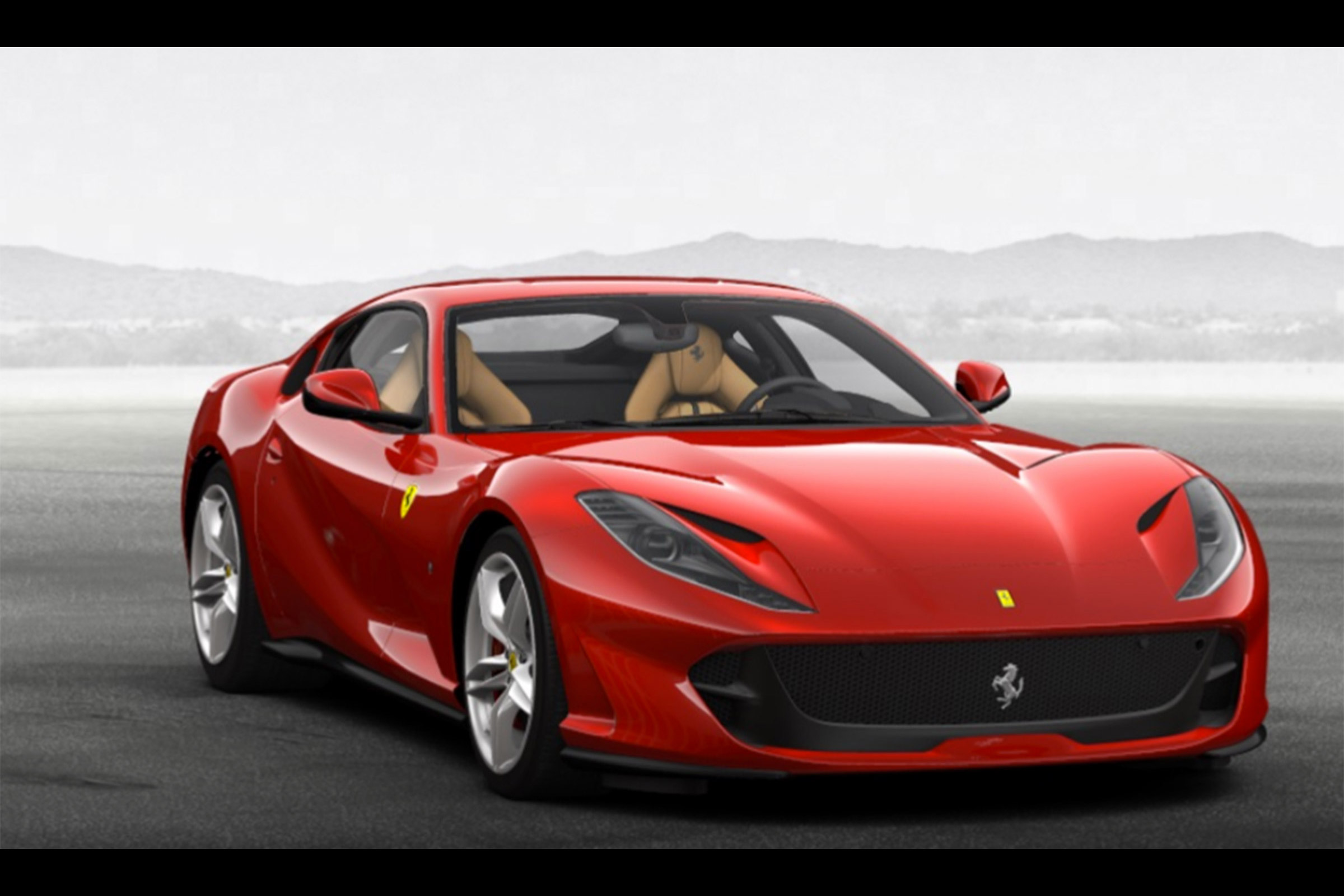 Ferrari 812 Superfast configured red