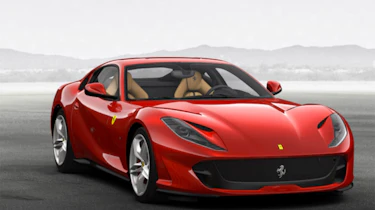 Ferrari 812 Superfast configured red