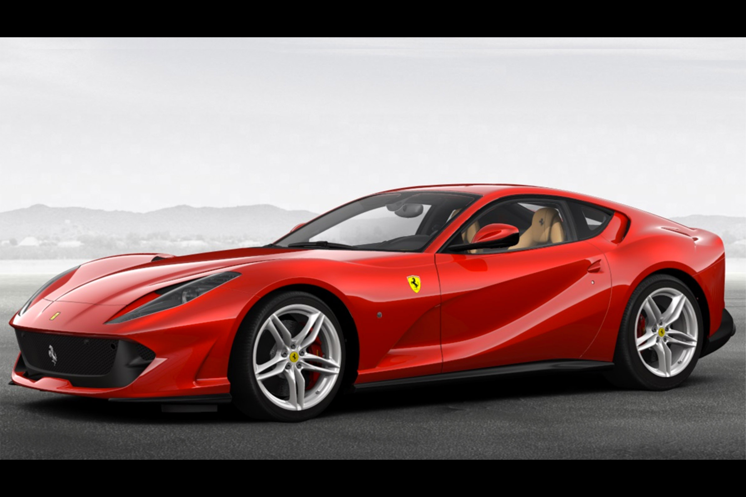 Ferrari 812 Superfast configured red 2