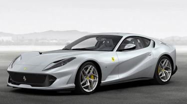 Ferrari 812 Superfast configured silver front