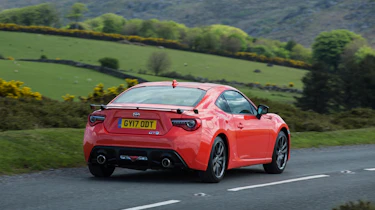 Toyota GT86 Orange Edition rear three-quarters