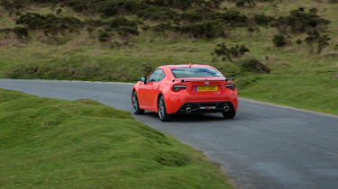 Toyota GT86 Orange Edition rear three-quarters