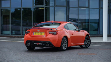 Toyota GT86 Orange Edition rear three-quarters