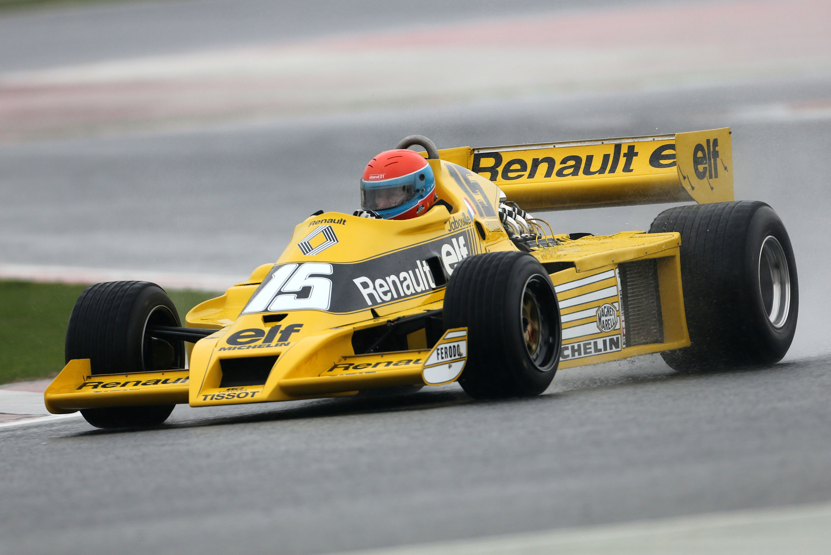 Jean-Pierre Jabouille driving the Renault RS01