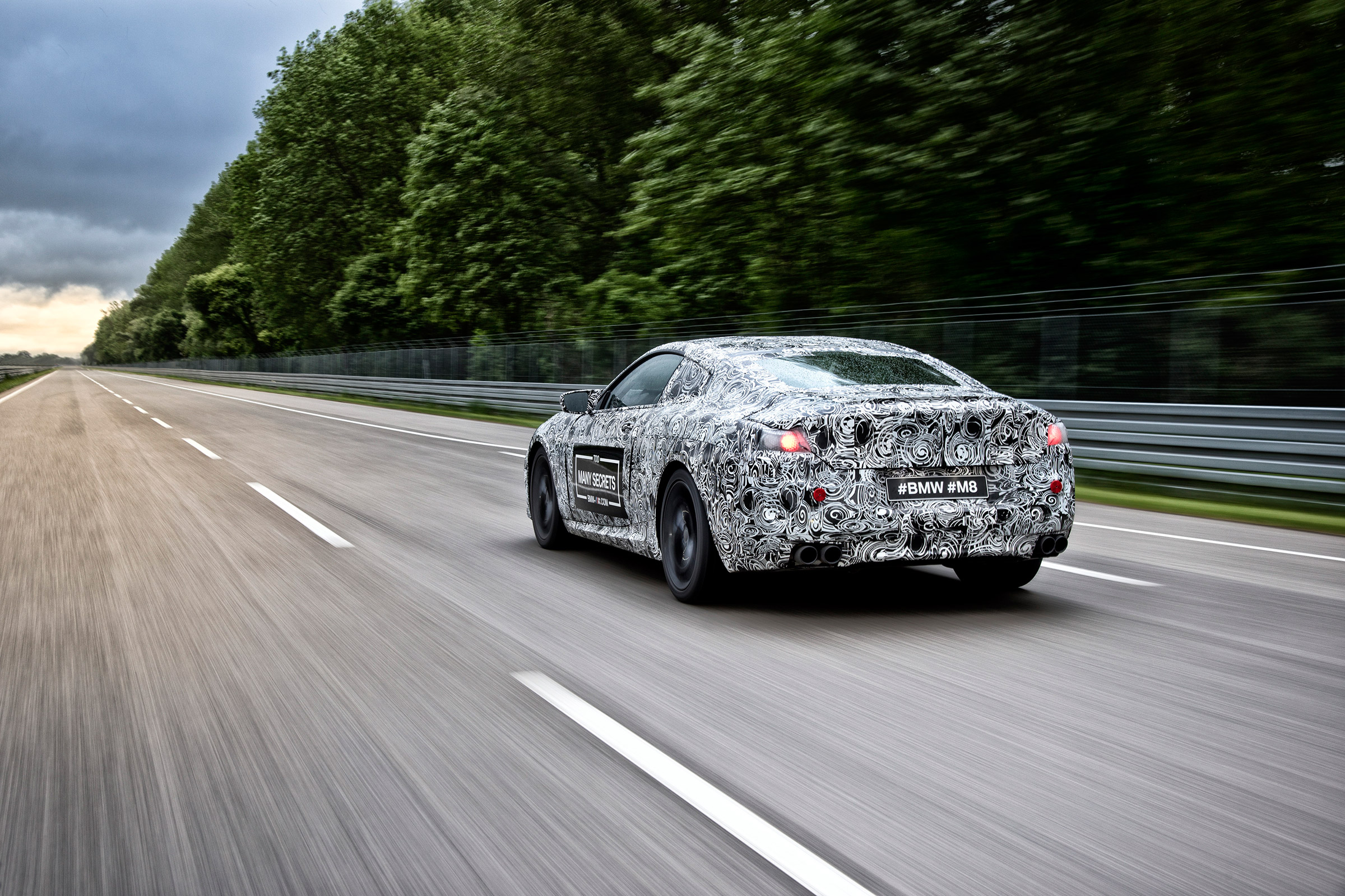 BMW M8 prototype - driving rear