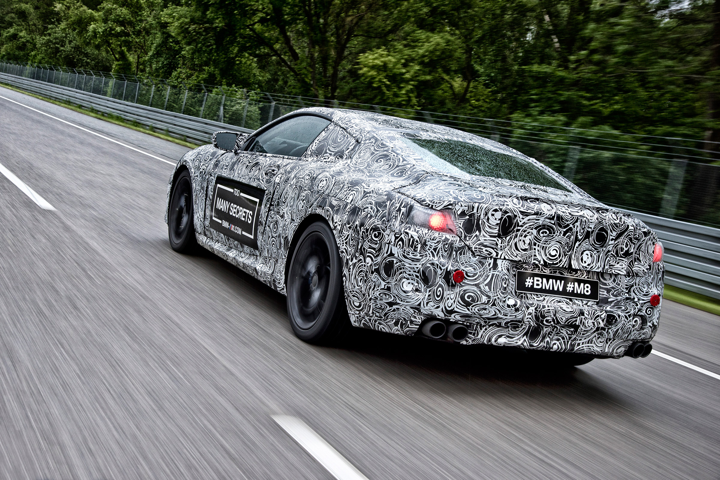 BMW M8 prototype - driving rear 2