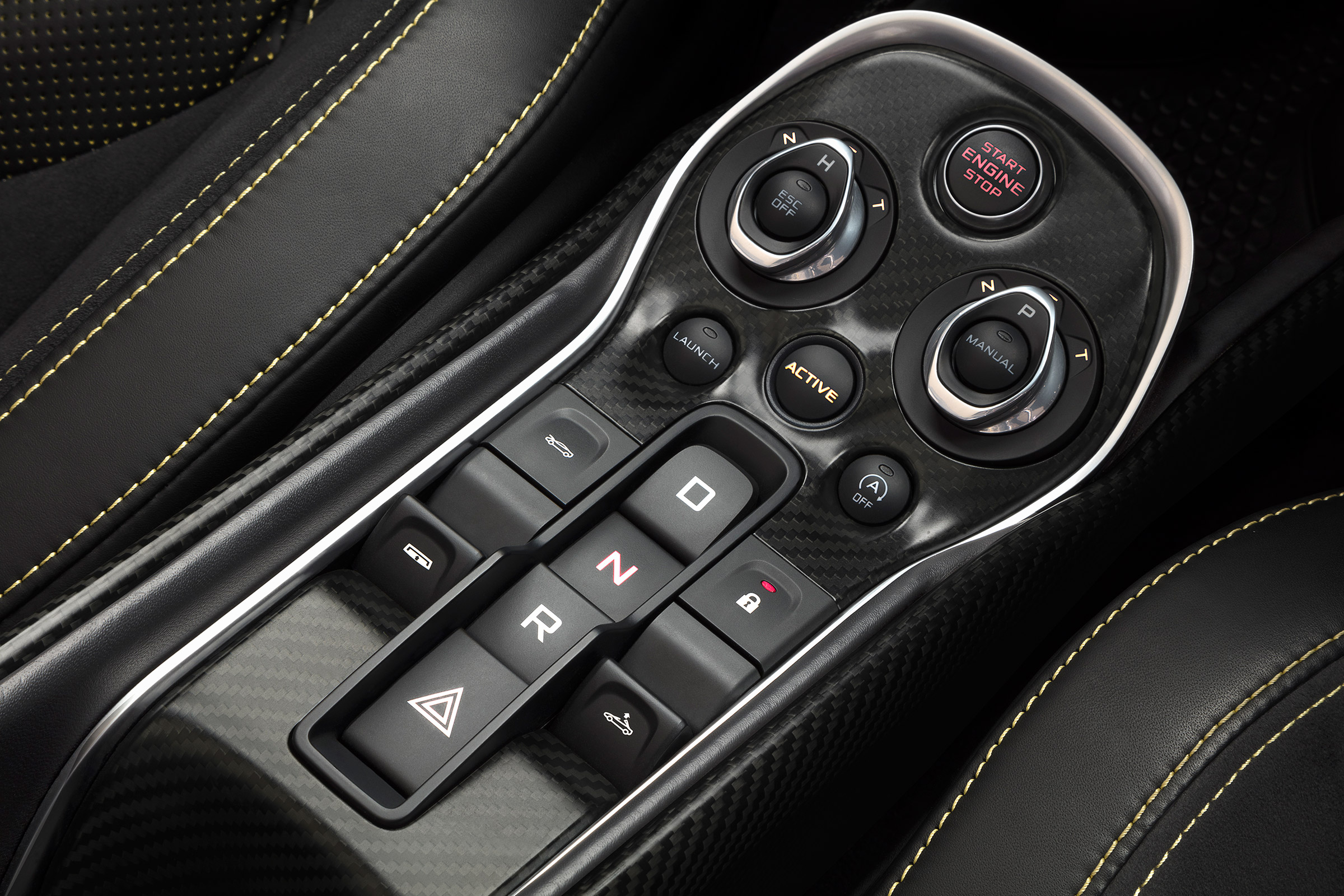 McLaren 570S Spider - dash selector