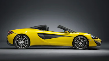 McLaren 570S Spider - profile roof down