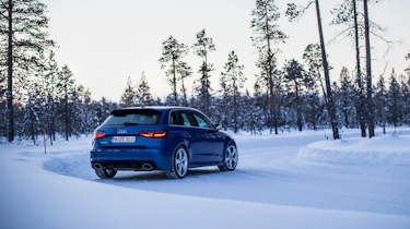 Audi RS3 - snow rear