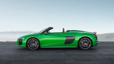 Audi R8 Plus Spyder - profile roof down