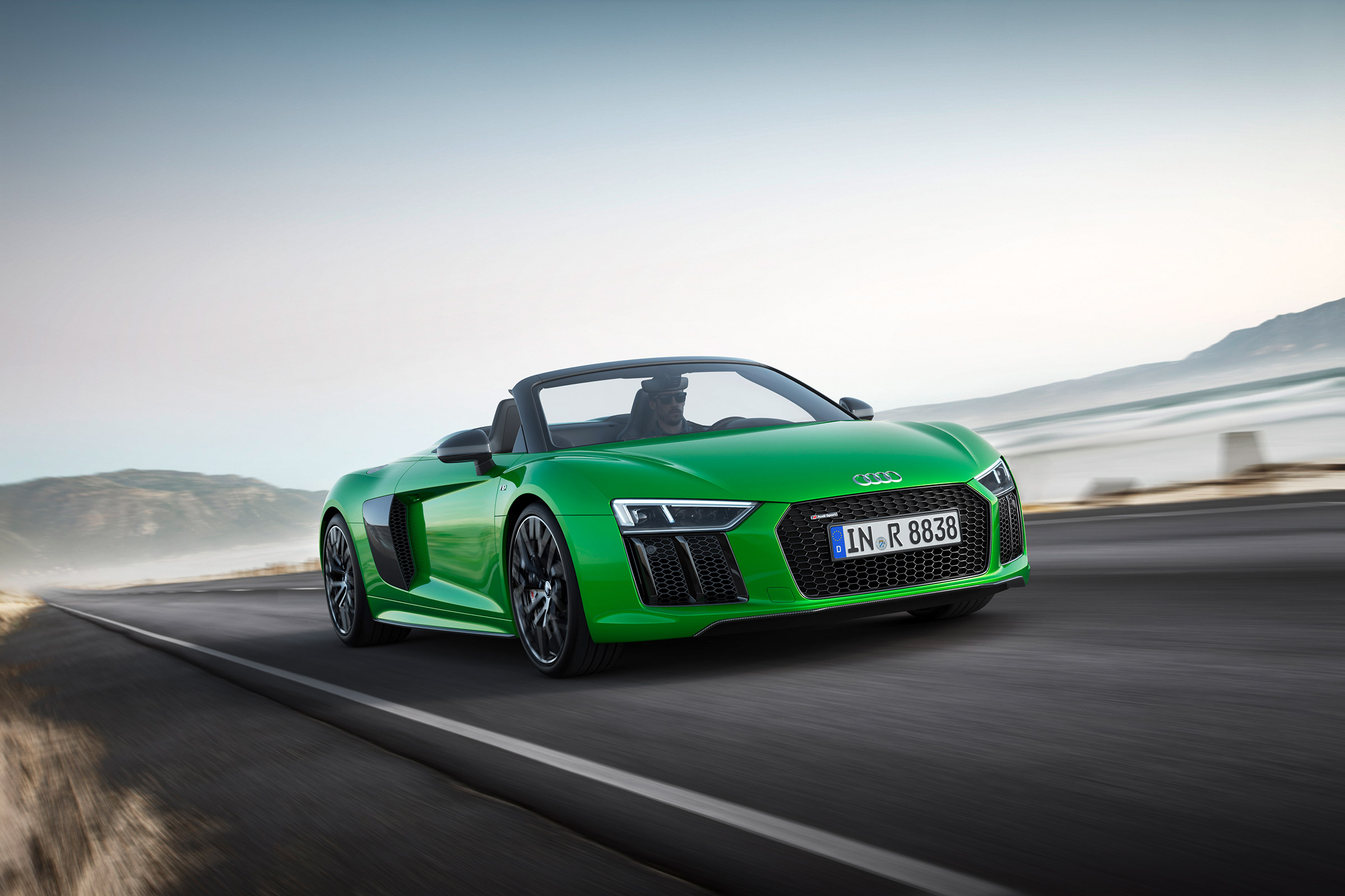 Audi R8 Plus Spyder - front driving