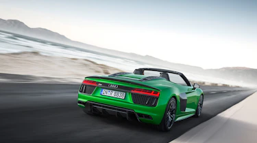 Audi R8 Plus Spyder - rear driving