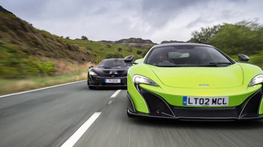 McLaren 675LT vs McLaren P1 - front header