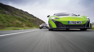 McLaren 675LT vs McLaren P1 - front header