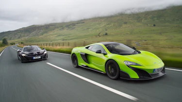McLaren 675LT vs McLaren P1 - tracking