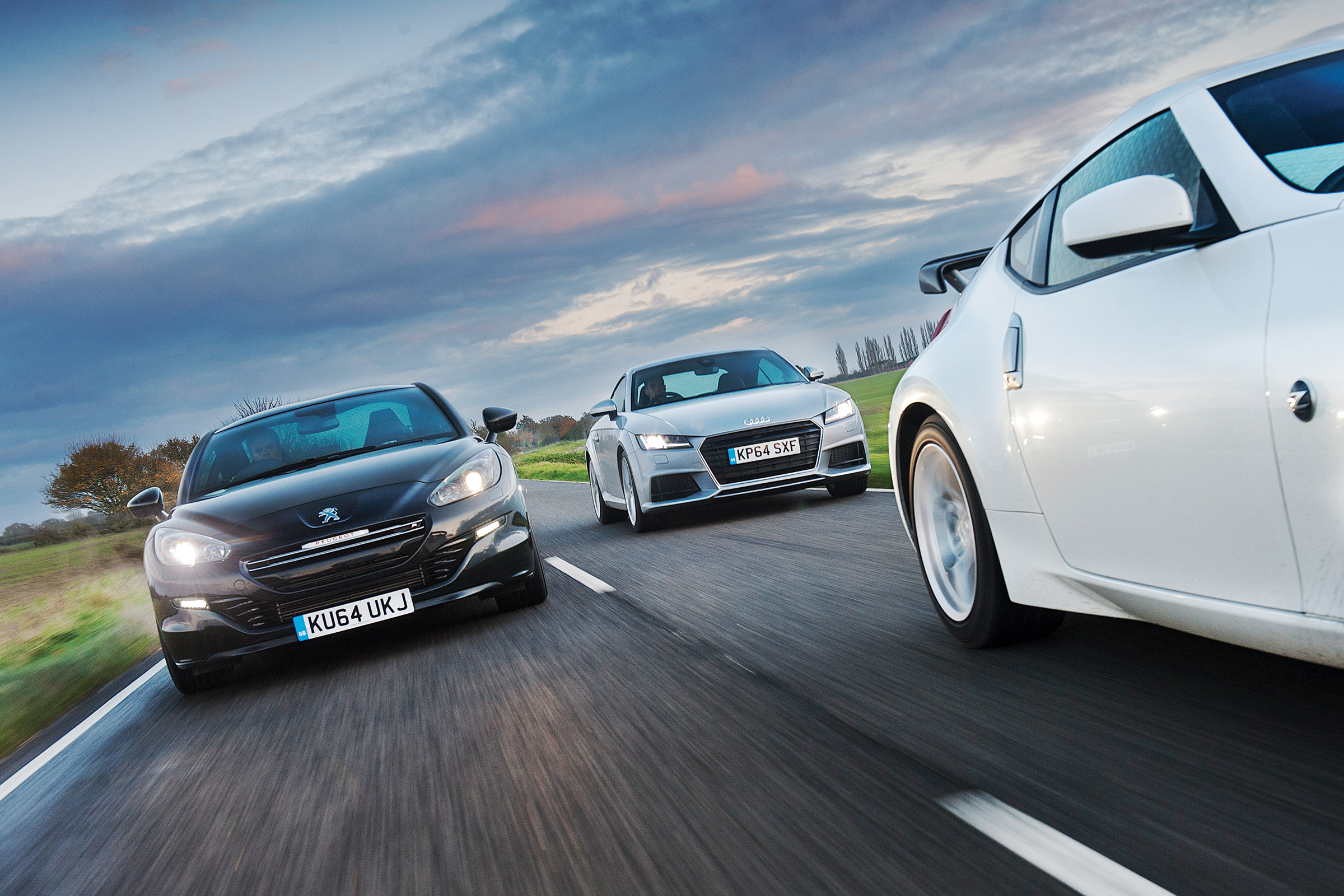Group shot - Audi TT driving