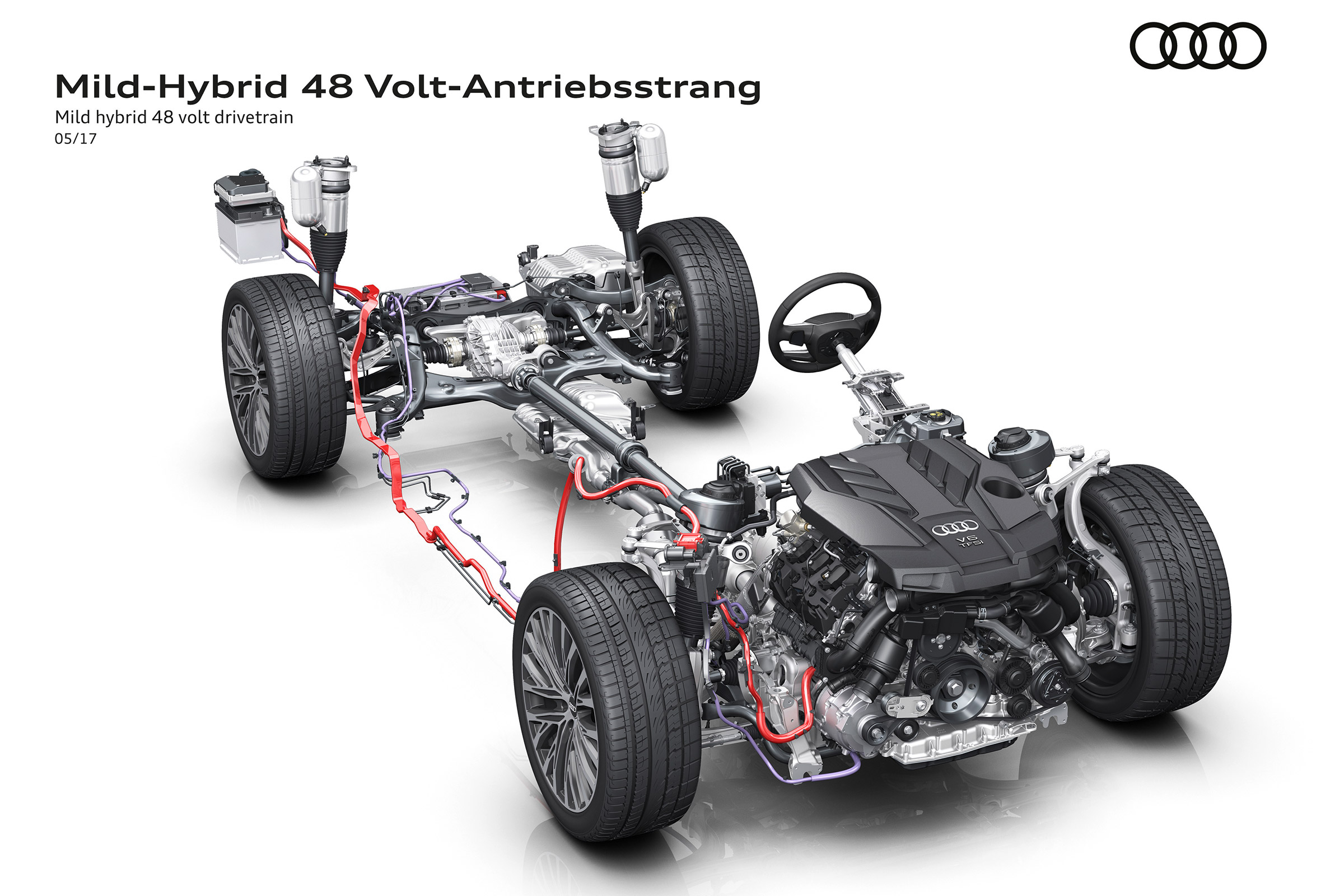 Audi A8 teaser drivetrain
