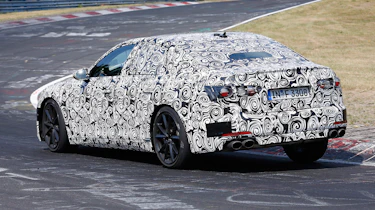 2018 Audi S6 spied - rear 3/4 3