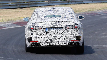 2018 Audi S6 spied - rear 2